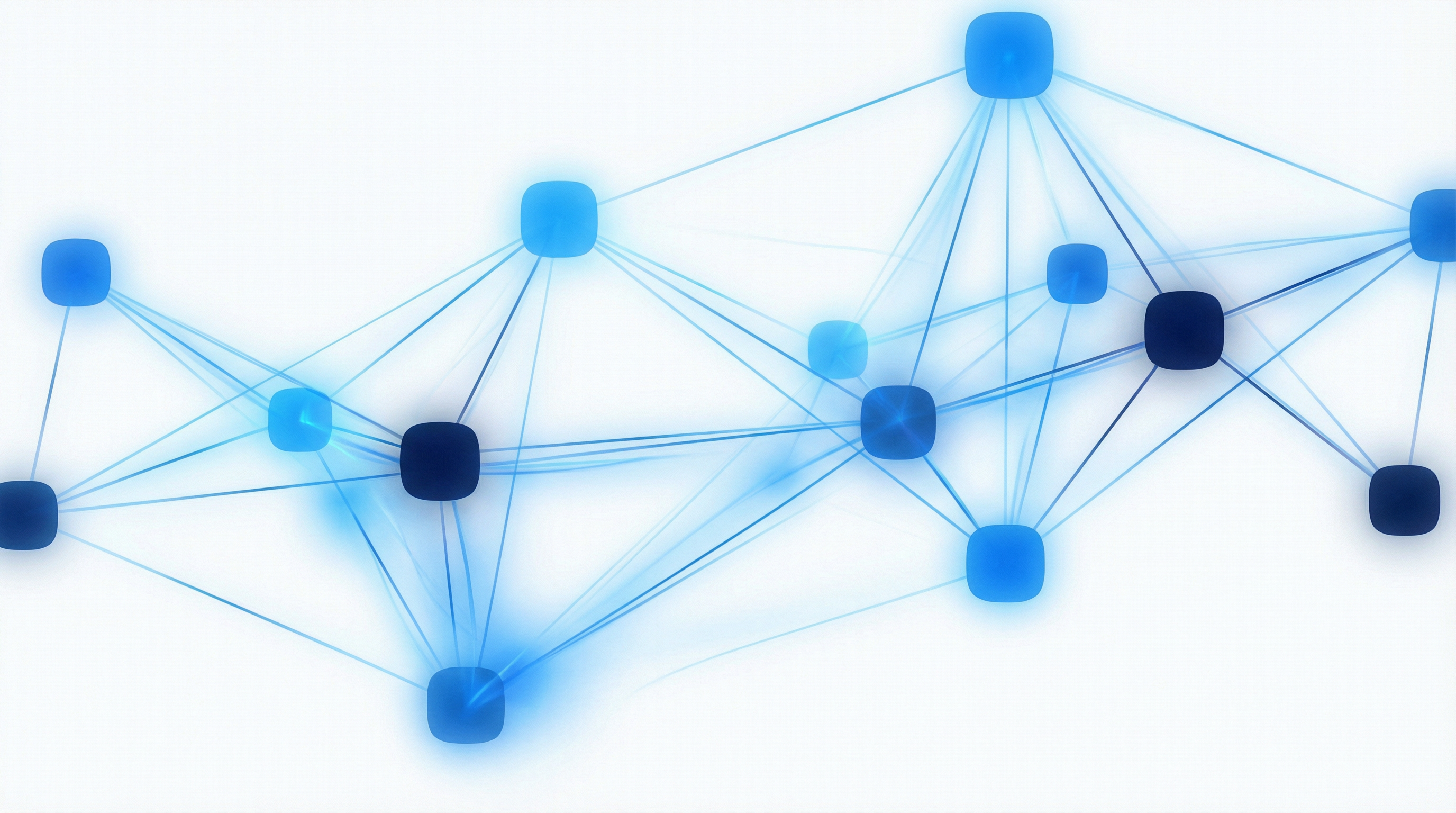 Abstract neural network visualization representing SOLNORIA AI technology